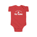 Recently Drafted EH Team Canadian baby onesie in red