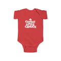 'Cutest Little Canuck' baby onesie in white