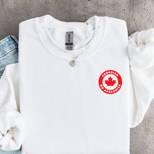 CANADIAN NO APOLOGIES Circular Crest Sweatshirt