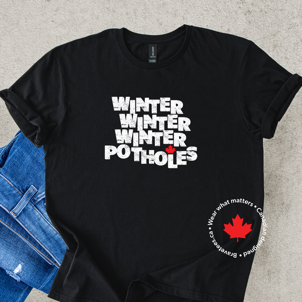 WINTER WINTER WINTER POTHOLES Tee