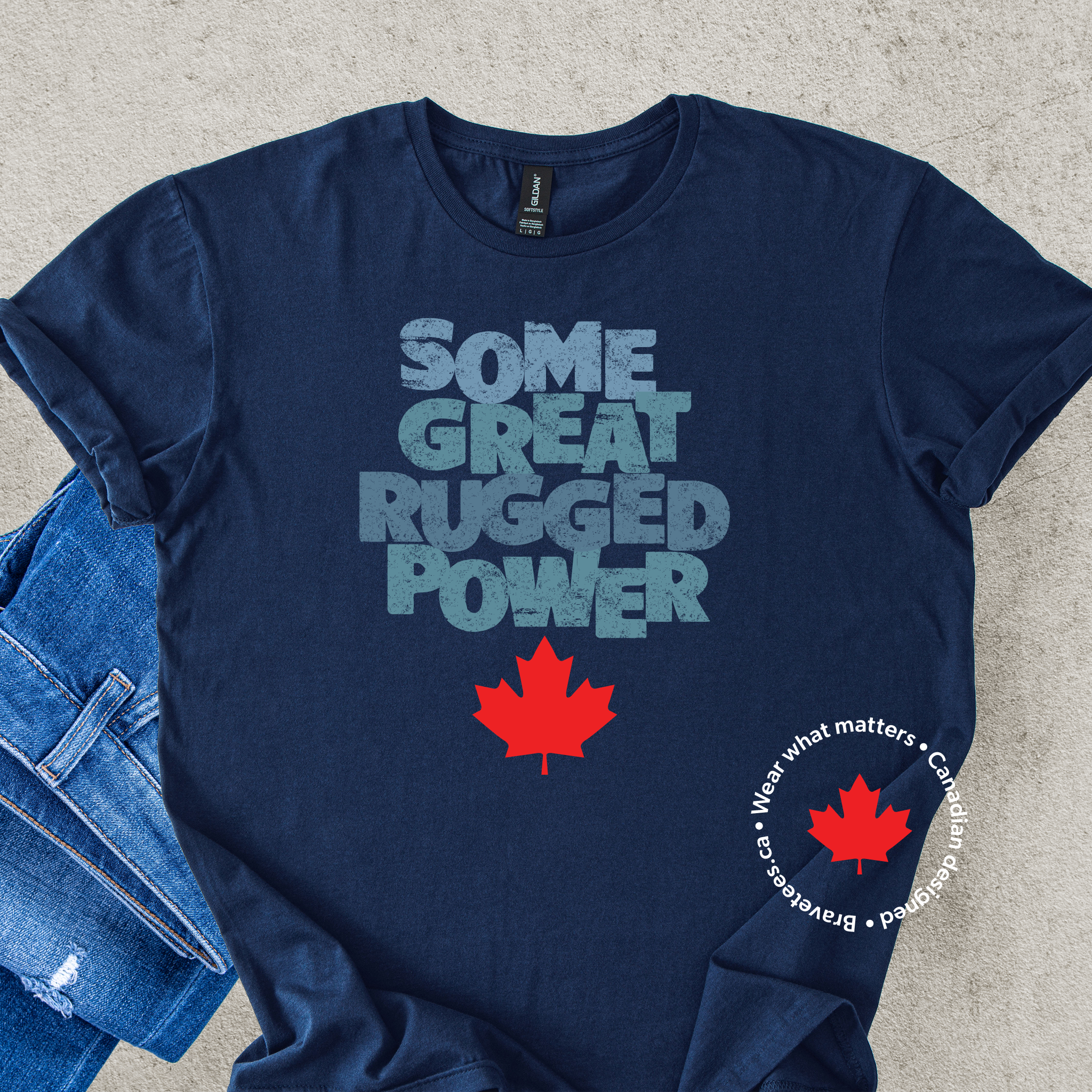 GREAT RUGGED POWER Tee (Emily Carr Quote)