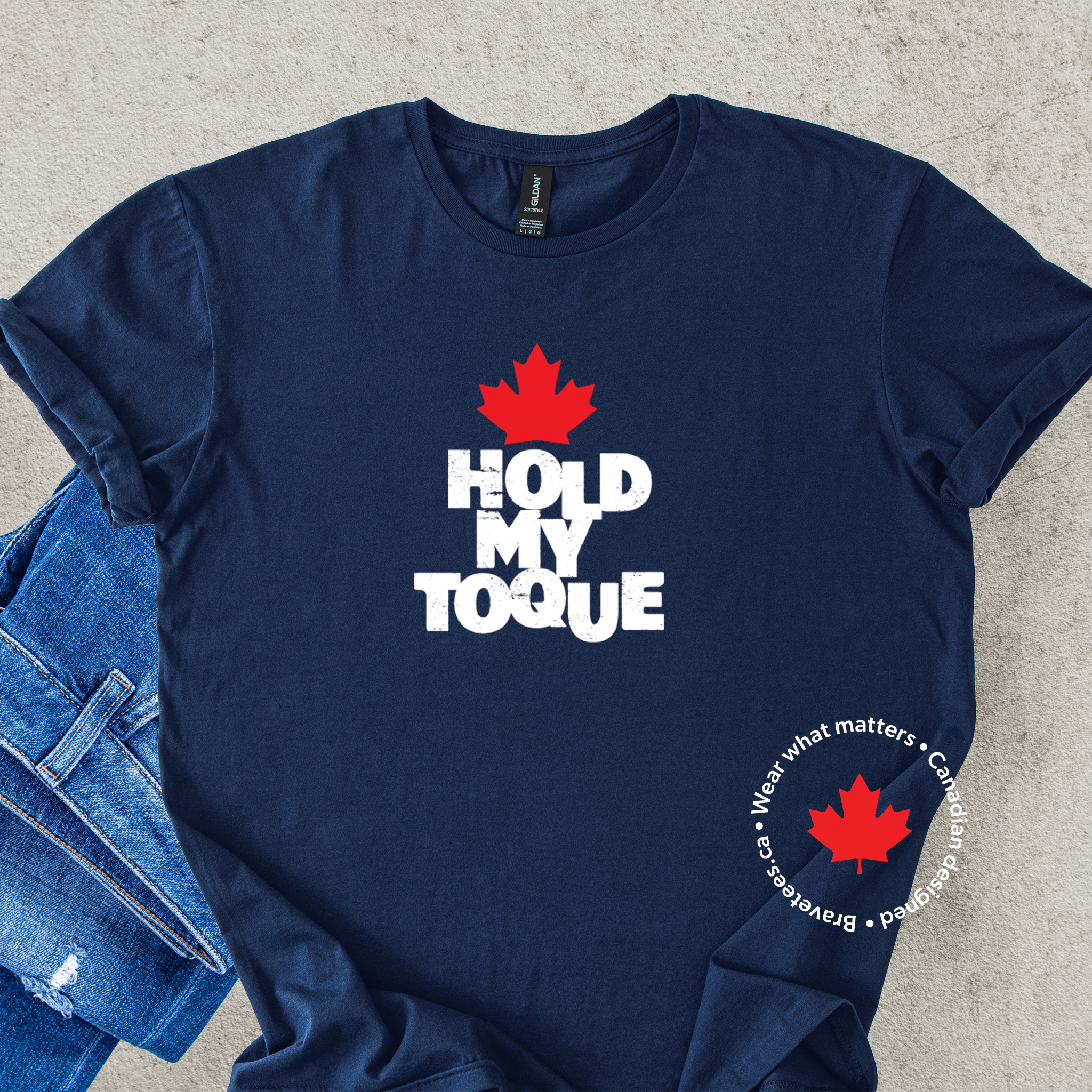 Hold My Toque Tee — Canadian Humour T-shirt