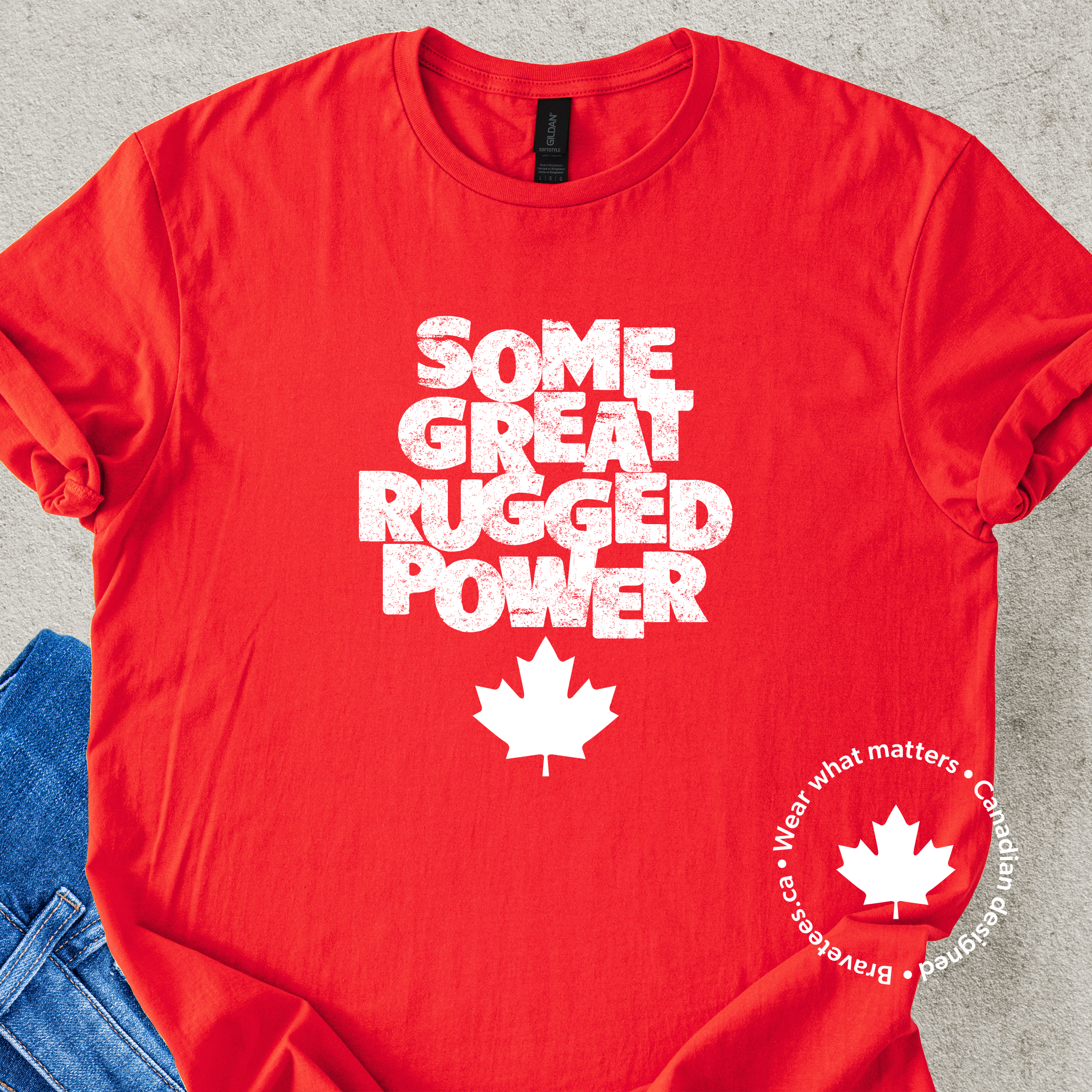 GREAT RUGGED POWER Tee (Emily Carr Quote)