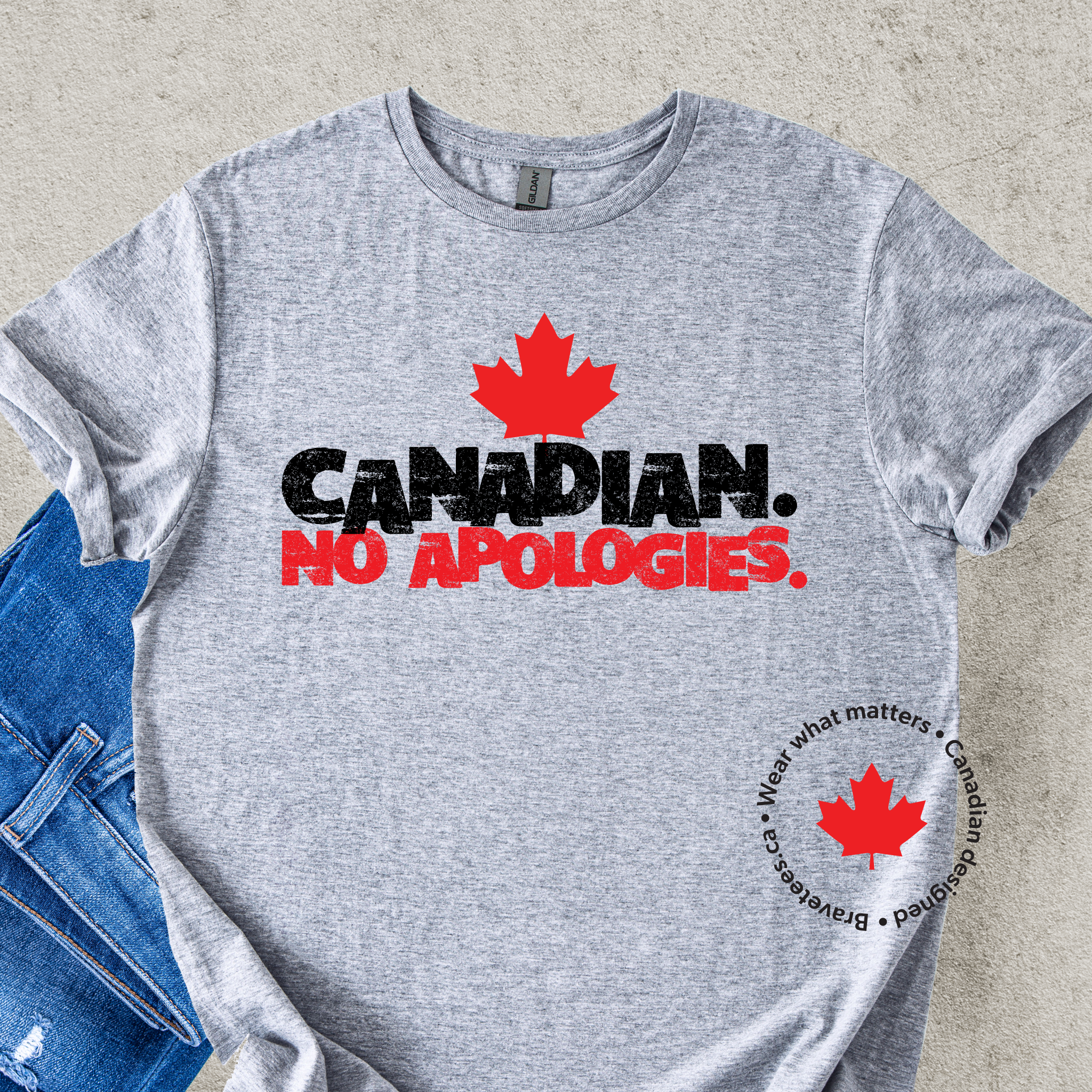 CANADIAN. NO APOLOGIES. T-shirt