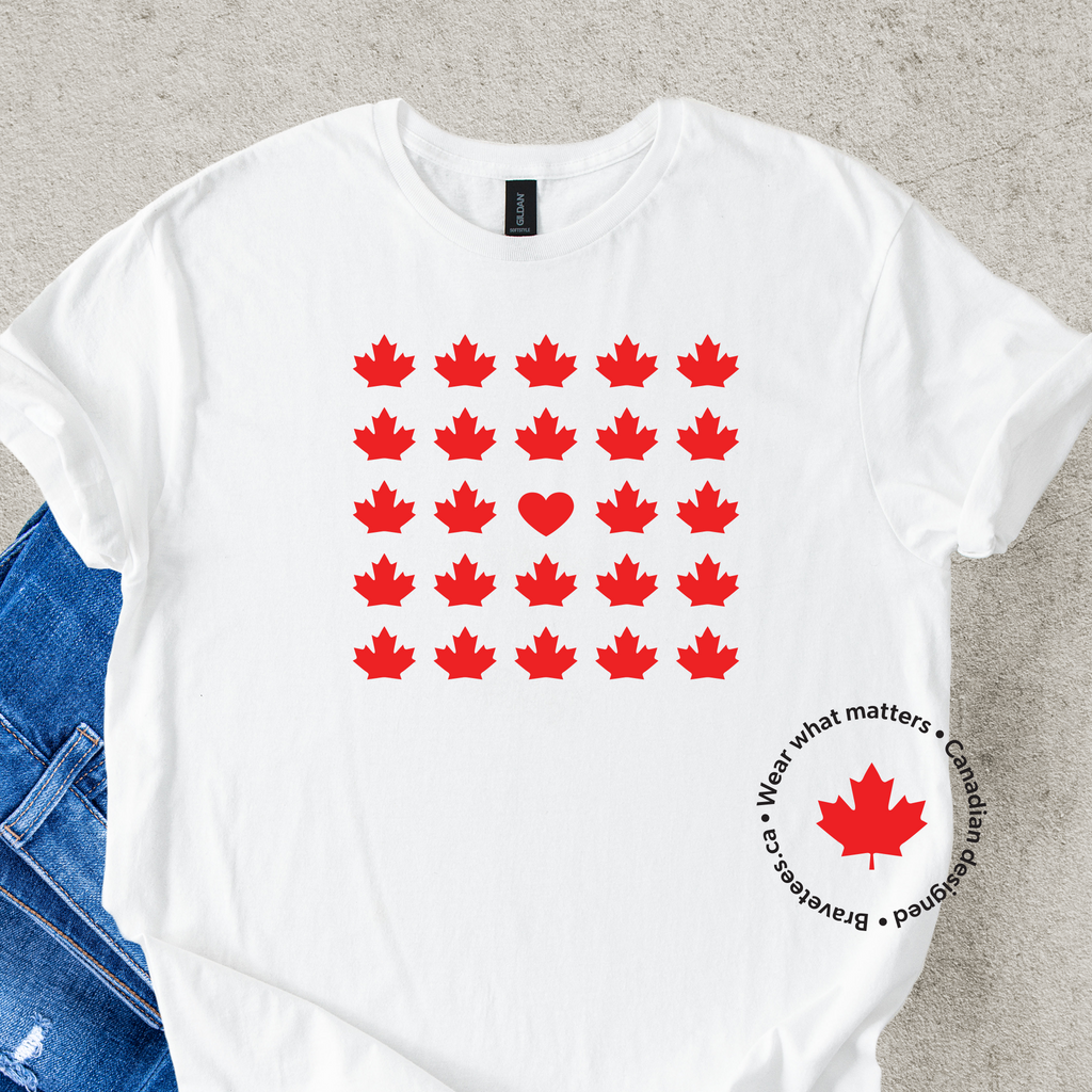 MAPLE HEART PATTERN Tee