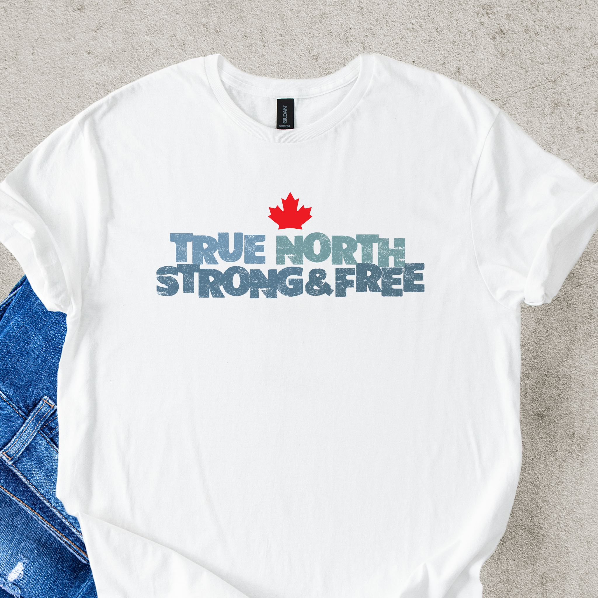 TRUE NORTH STRONG & FREE Tee