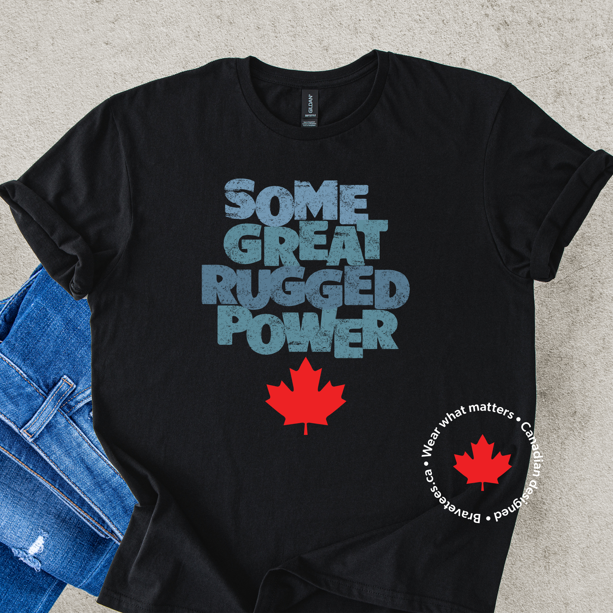GREAT RUGGED POWER Tee (Emily Carr Quote)