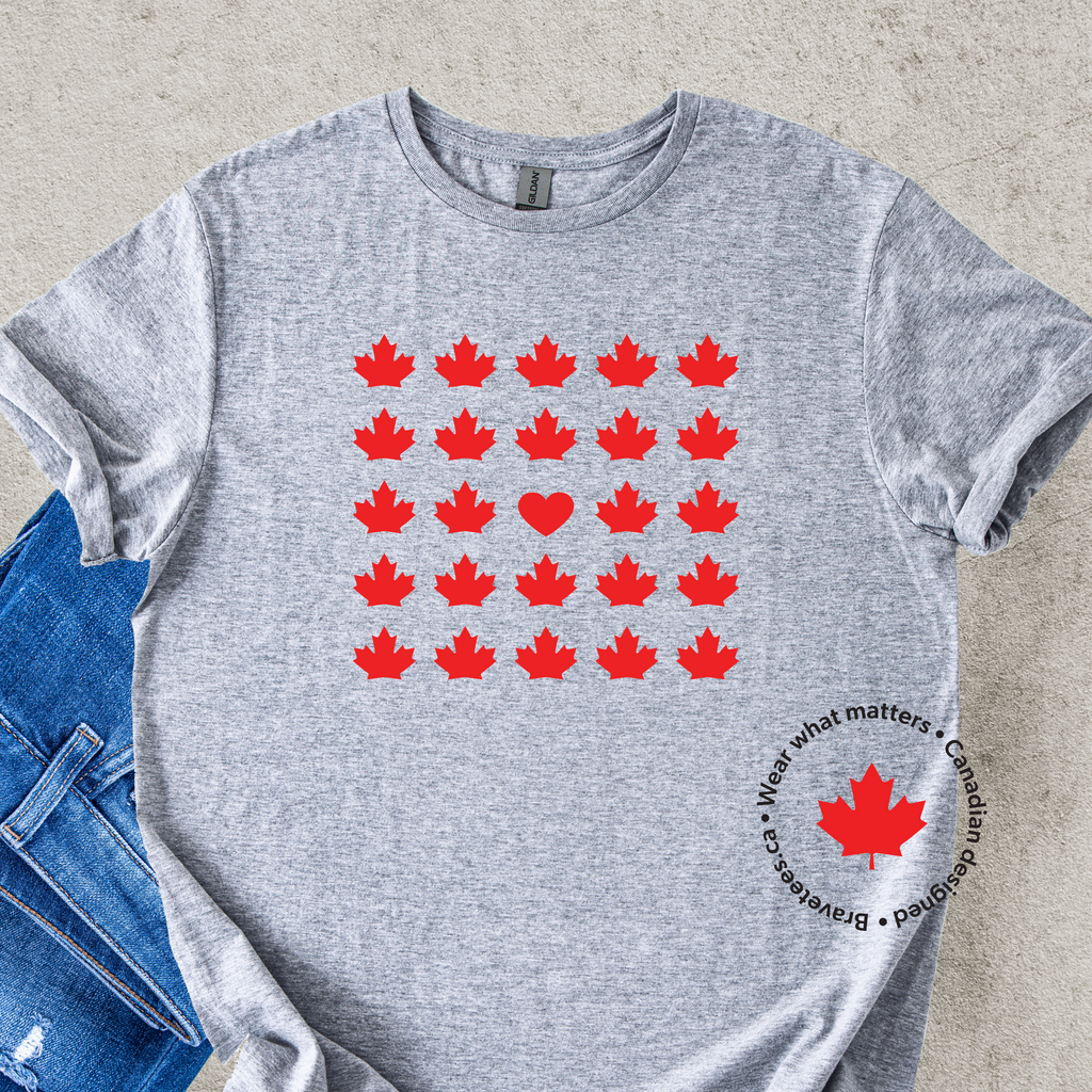 MAPLE HEART PATTERN Tee