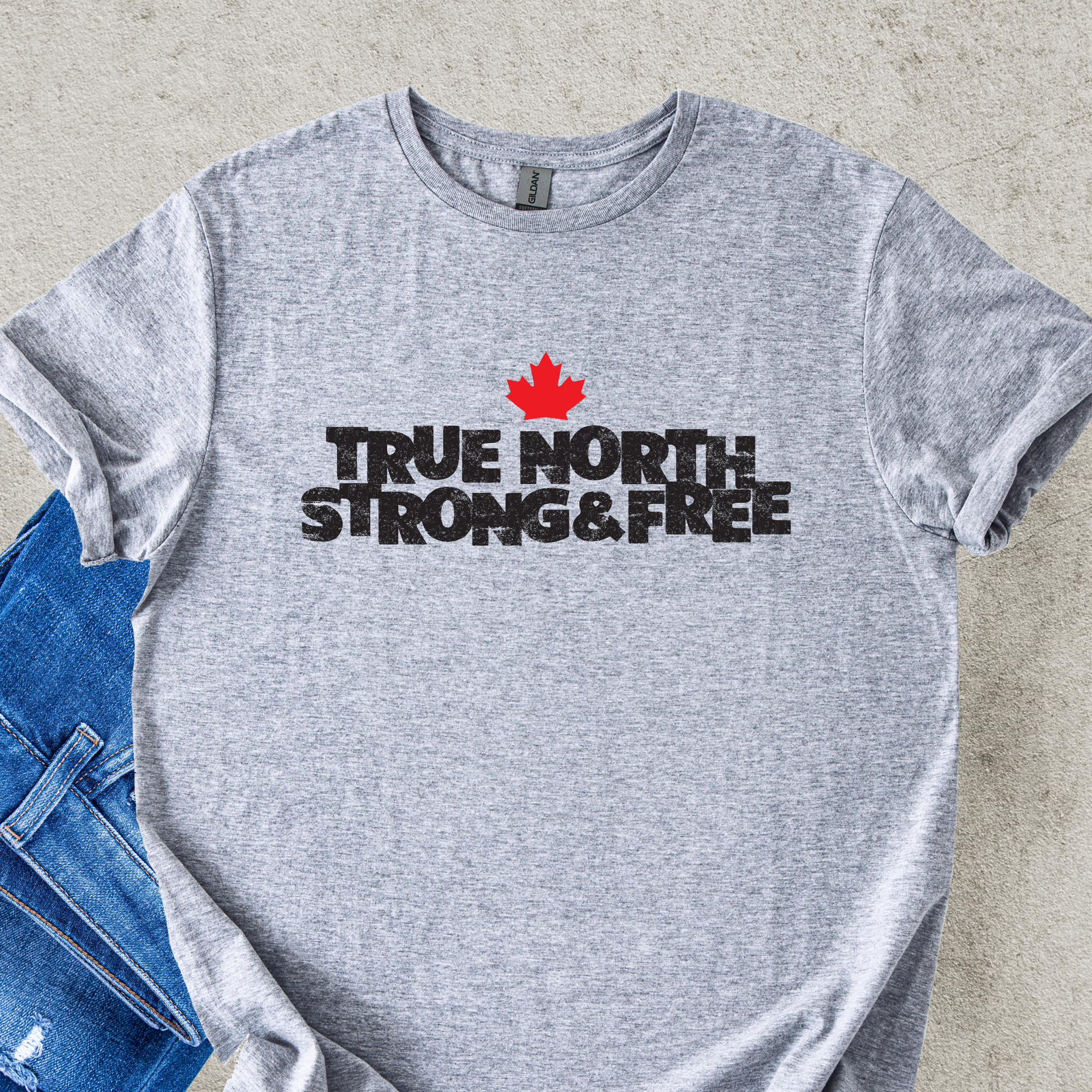 TRUE NORTH STRONG & FREE Tee