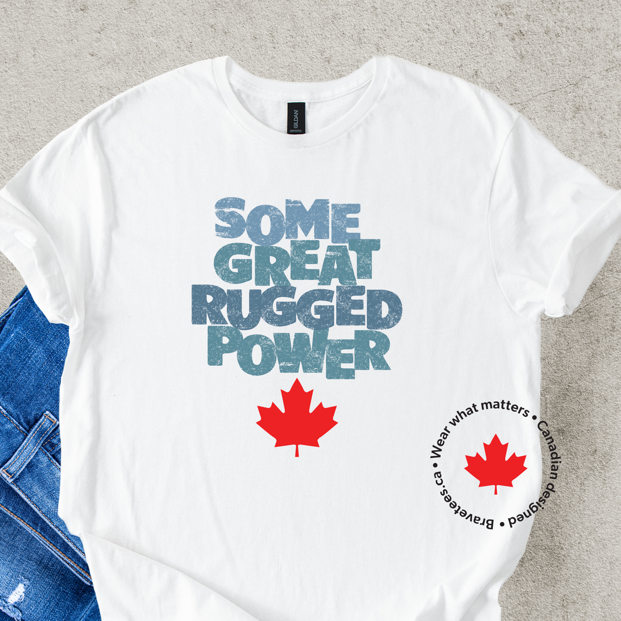 GREAT RUGGED POWER Tee (Emily Carr Quote)