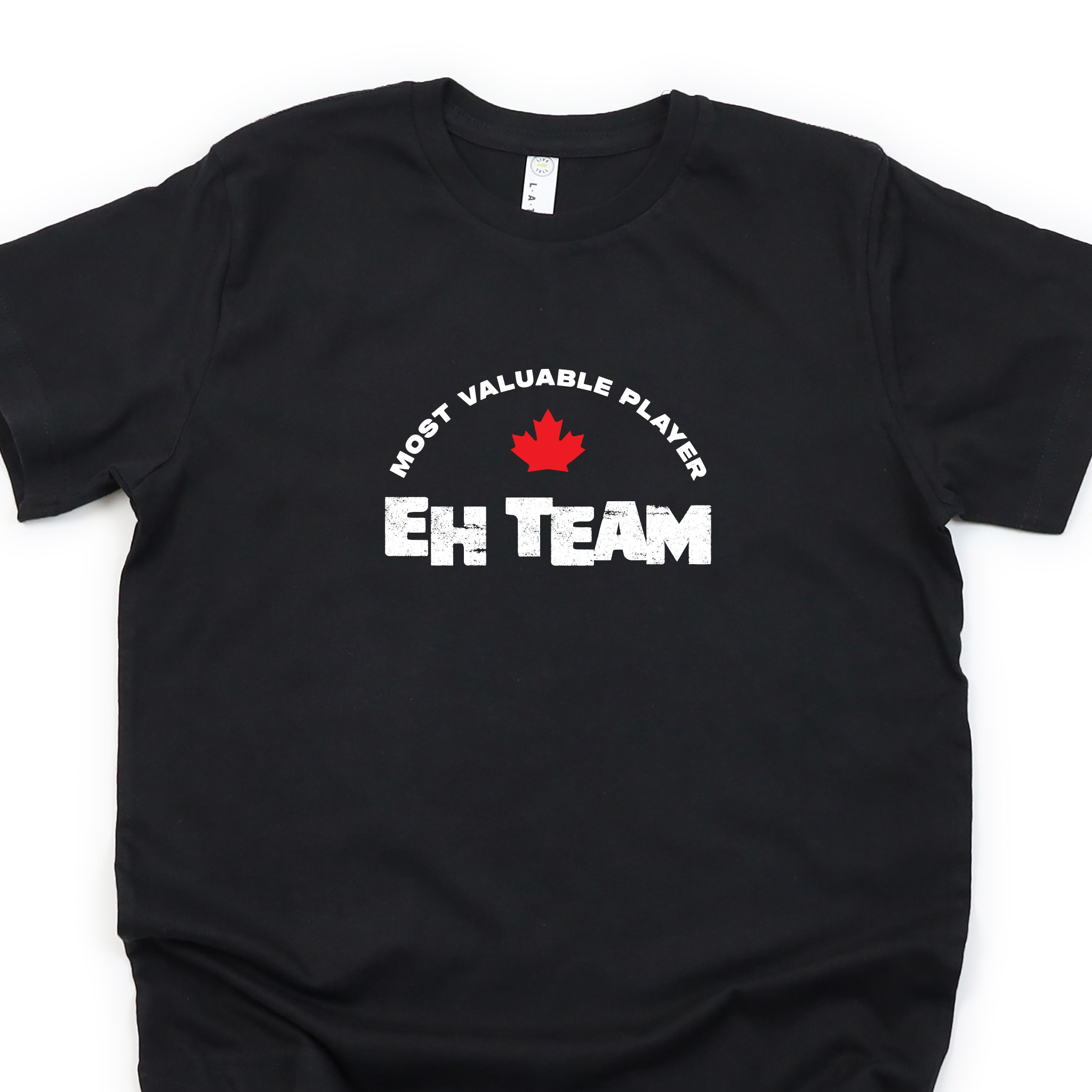 'Most Valuable Player on the EH TEAM' Canadian t-shirt in black